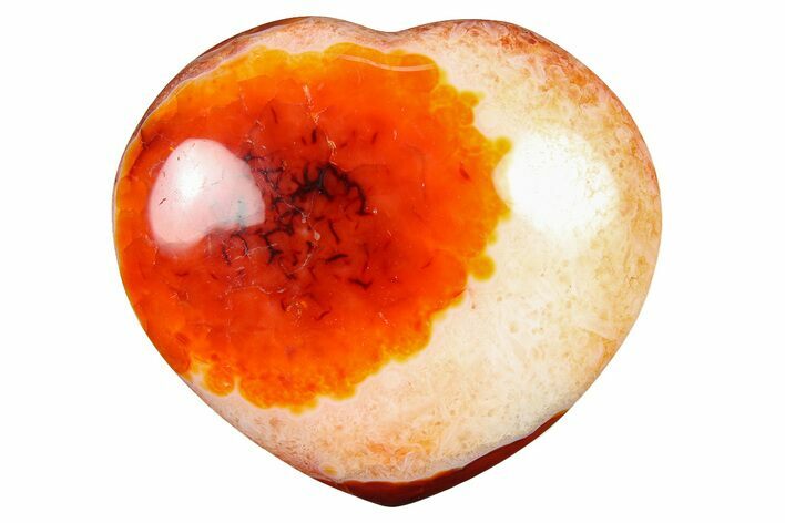 Colorful Carnelian Agate Heart #277960